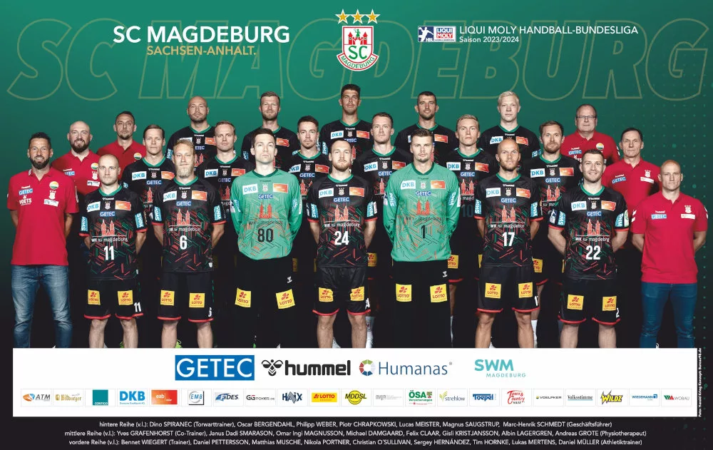 SC Magdeburg – Handball Bundesliga HBL und EHF Champions League Saison 2023-2024 – Copyright: SC Magdeburg SC Magdeburg – Handball Bundesliga HBL und EHF Champions League Saison 2023-2024 – Copyright: SC Magdeburg